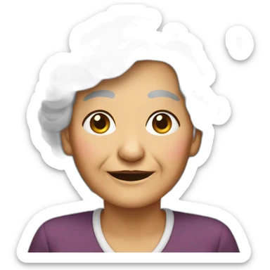 Old lady Indonesia  sticker