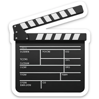 create a film clapper board sticker