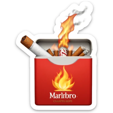 Marlboro cigrate emoji sticker