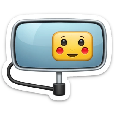 rear view mirror sticker