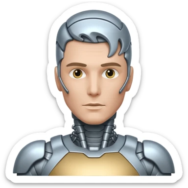 bionic man sticker