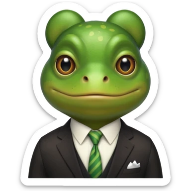 criminal frog sticker