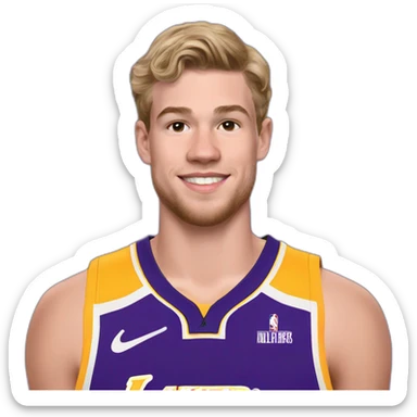 Austin Reaves lakers Oklahoma white rookie sticker