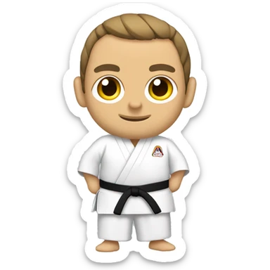 Macron en kimono de judo  sticker