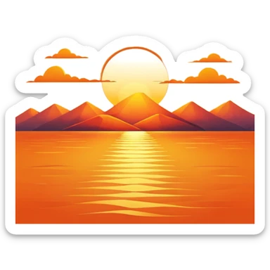 sunrise sticker