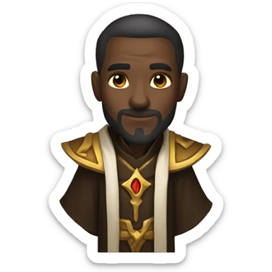 warcraft priest with heart eyes sticker