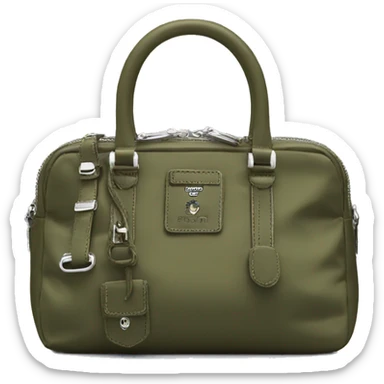 olive prada nylon mini bag sticker