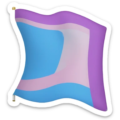 Transgender therian flag sticker
