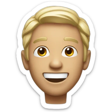 A man gets excited sticker