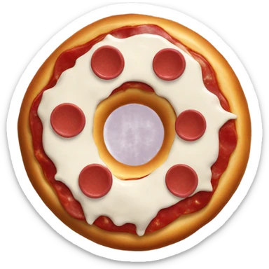 pizza donut sticker
