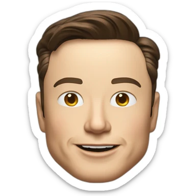 Elon Musk qui fait un doigt d’honneur sticker