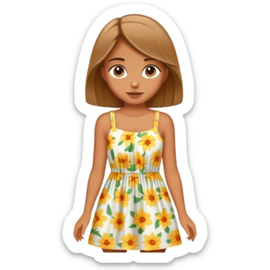 Summer girl sticker