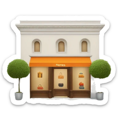 Hermes boutique sticker