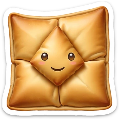 Traingle samosa sticker