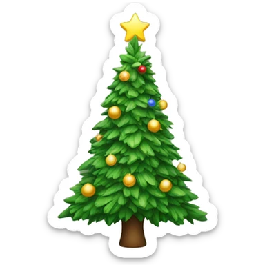 Christmas tree sticker