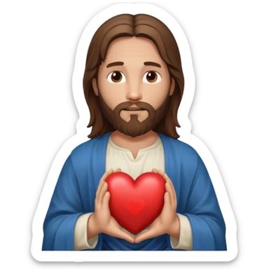 Jésus avec un cœur dans ses mains

 sticker