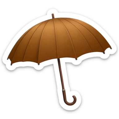 Corduroy umbrella ribbed textured sticker