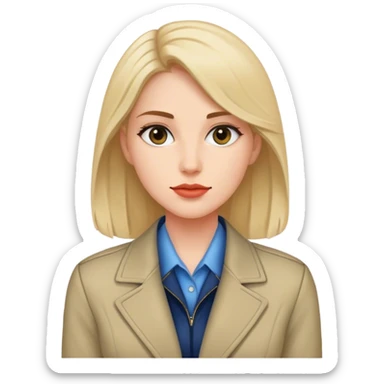 woman conservative jacket sticker