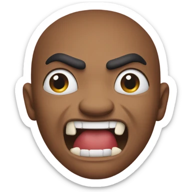 Red Cane Corse snarling sticker