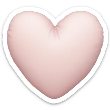 Light pink heart pillow sticker