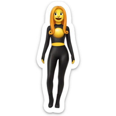 Latex leggings sticker