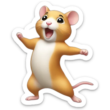 dancing hamster sticker