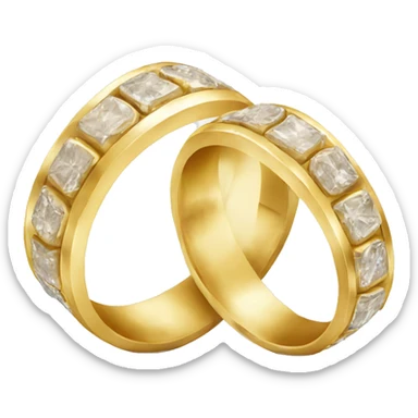 gold wedding ring sticker