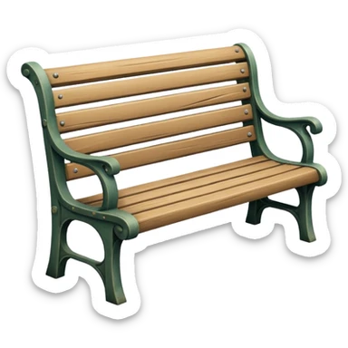 park Bench sticker