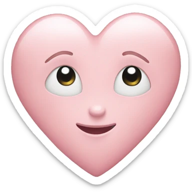 Baby pink heart sticker