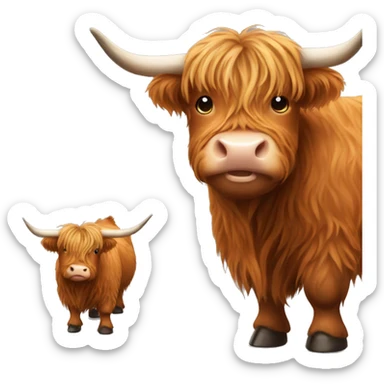 Highland cow  sticker