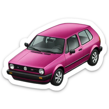 Volkswagen golf  sticker