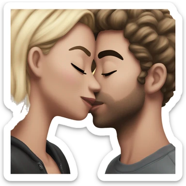 Me kissing my gf  sticker