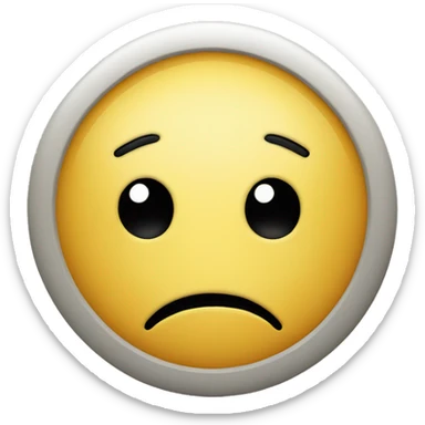 worried smiley face sticker