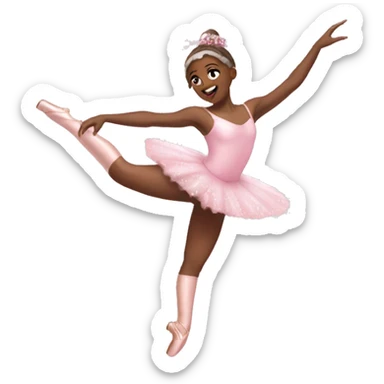 Pink Ballet Aesthetic Christmas sticker