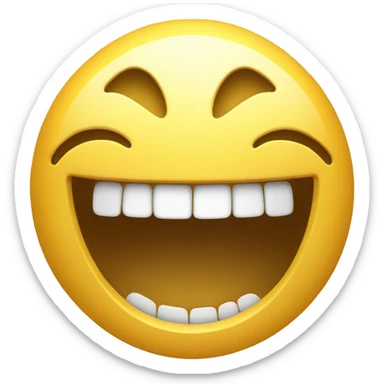 Smiley face with gold teeth sticker