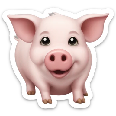 Can you make an emoji of suirrel and a pig as one animal?  sticker