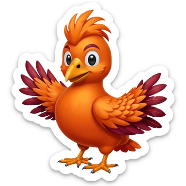 virginia tech mascot sticker