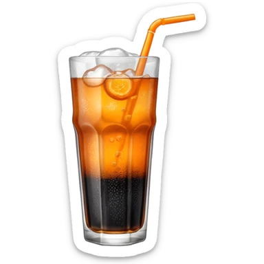 Czech Kofola black and orange  sticker