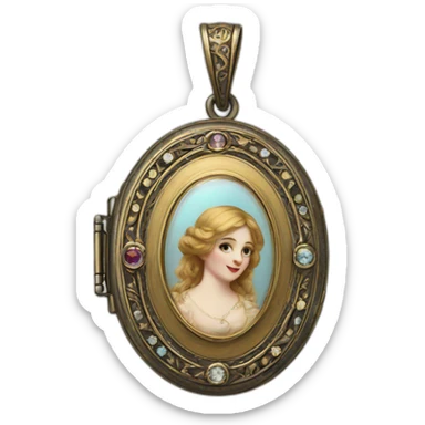 Victorian Locket sticker