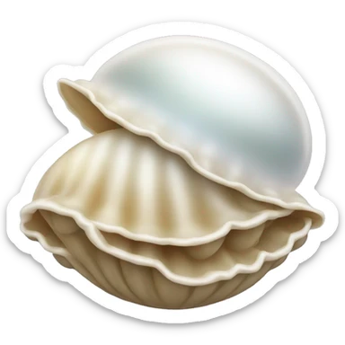 clam and pearl emoji  sticker