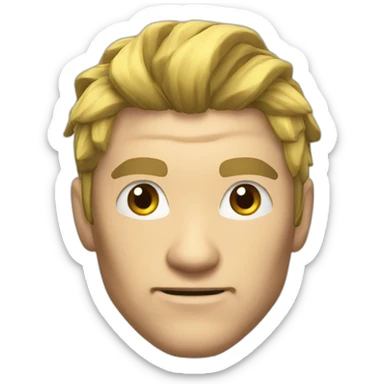 ken from street fighter game sticker