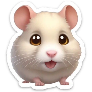Hamster fou sticker