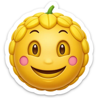 cornball, emoji style sticker