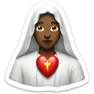 sacred heart sticker