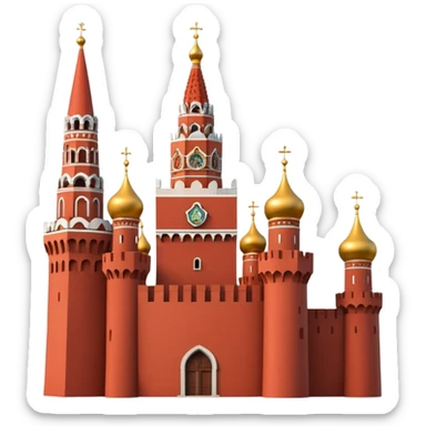 Red Tower Kremlin Moscow  sticker