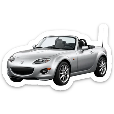 mazda mx-5 NC 2008 silver hardtop (not soft-top) (not ND) sticker