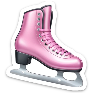 Ice skates – pink  sticker