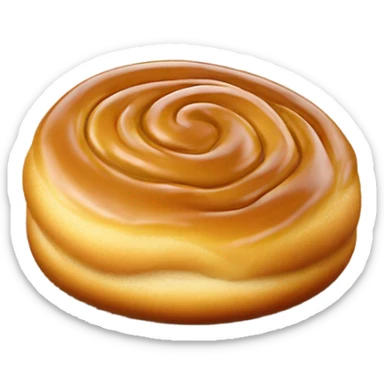 Honey bun with wrapper sticker