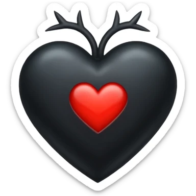 Black heart like this ❤️‍🩹 sticker