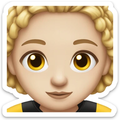 Pretty hazel eyed white girl wearing Pittsburgh jersey sticker